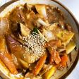 お一人様冷凍麺に根菜トマトウスターナムル