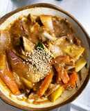 お一人様冷凍麺に根菜トマトウスターナムル