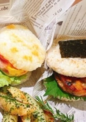 ベーコンエッグライスバーガー-レシピのメイン写真