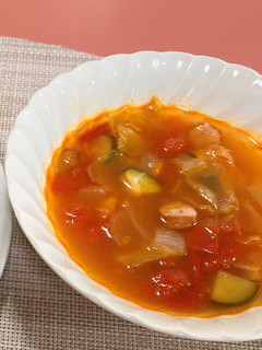市内産野菜たっぷりトマトスープ-レシピのメイン写真