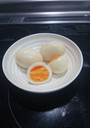 ペペロンチーノ茹でたまご-レシピのメイン写真
