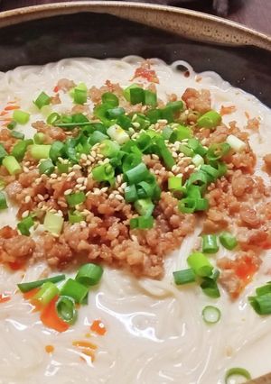 冷やし豆乳坦々そうめん-レシピのメイン写真