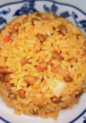 【簡単パラパラ】納豆キムチチャーハン-レシピのメイン写真