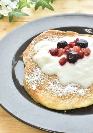 青さと豆腐のもちもちパンケーキ-レシピのメイン写真