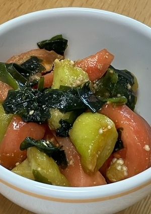 トマトとなすの甘酢和え-レシピのメイン写真