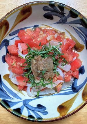 イカとトマトの梅しそ和え-レシピのメイン写真