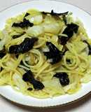 キャベツと海苔のアンチョビパスタ