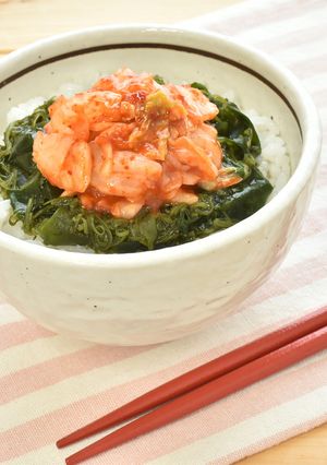 海藻三昧キムチ丼-レシピのメイン写真