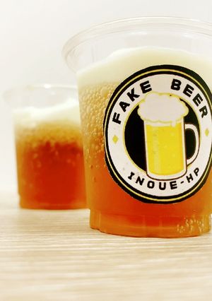 【病院】見た目がビール風ゼリー【おやつ】-レシピのメイン写真