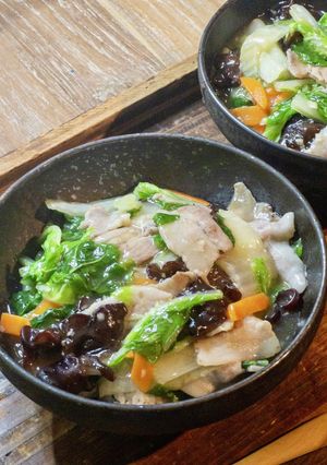 豚肉と白菜の中華あんかけ丼♡-レシピのメイン写真