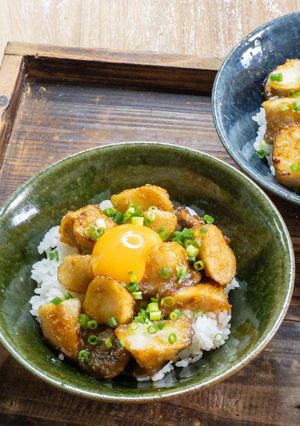 エリンギのにんにく醤油丼-レシピのメイン写真