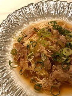 ○豚ねぎそうめん-レシピのメイン写真