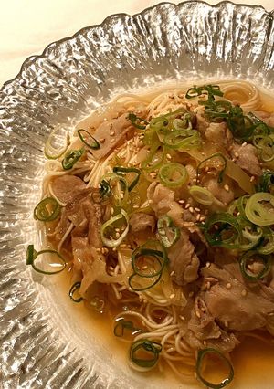 ○豚ねぎそうめん-レシピのメイン写真