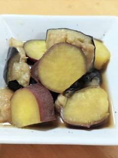 さつまいもと揚げナスの煮浸し-レシピのメイン写真