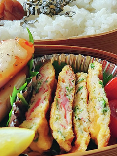 白だし☆カニかまお焼き☆おつまみ食中毒-レシピのメイン写真