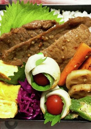 8/7 ﾖｯﾁｬﾝ☆焼肉弁当-レシピのメイン写真