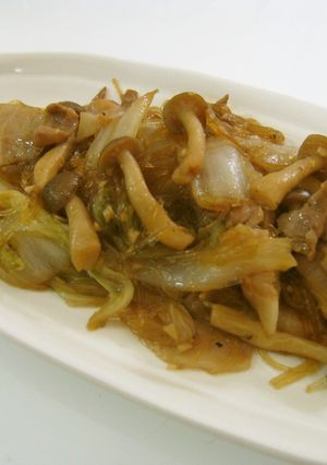 白菜と豚バラ肉のオイスター炒め煮-レシピのメイン写真