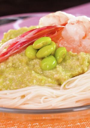夏にぴったり！ずんだそうめん【食遺産】-レシピのメイン写真