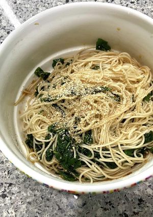 スピード料理★そうめんで油そば-レシピのメイン写真