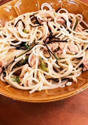 塩昆布ツナパスタ-レシピのメイン写真