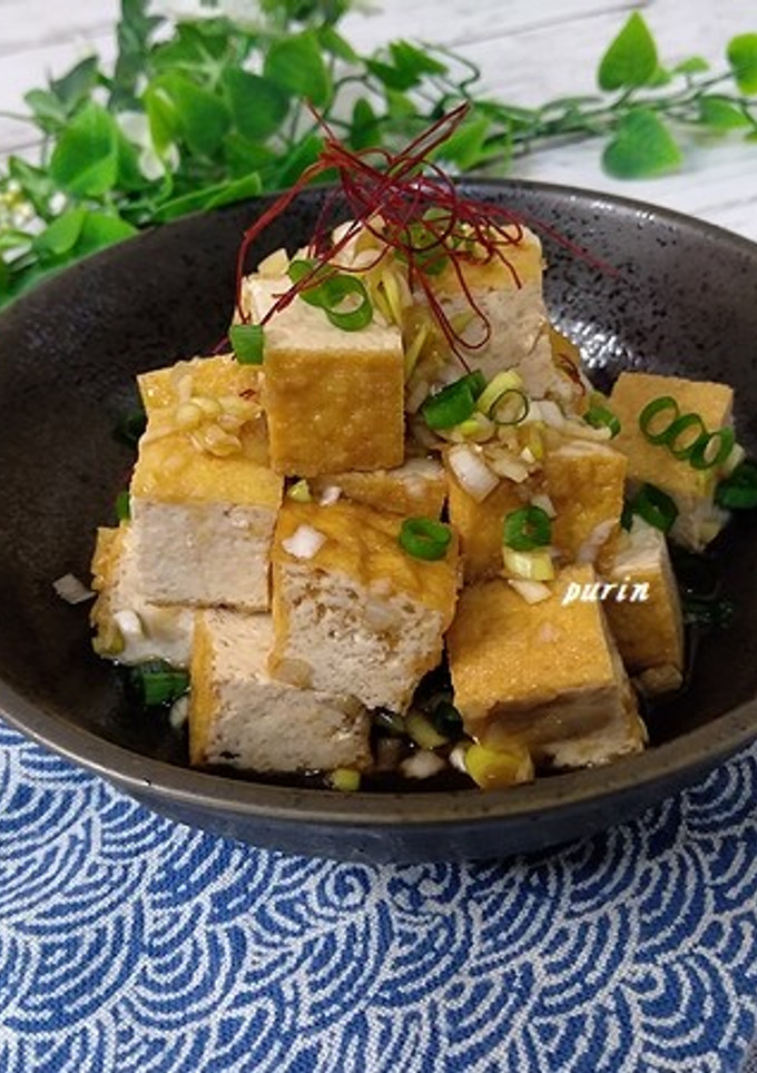 レンジで♪厚揚げのピリ辛ネギぽん和え-レシピのメイン写真