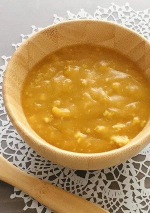 【離乳食】ベビポタかぼちゃのそぼろ煮-レシピのメイン写真