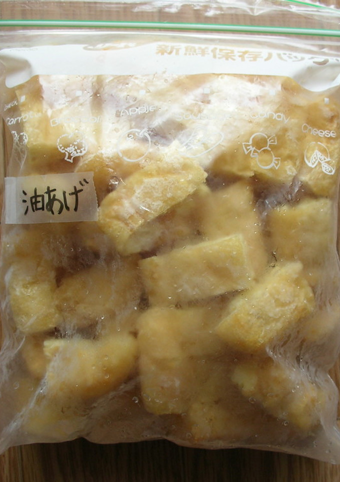 油揚げの冷凍保存の仕方-レシピのメイン写真