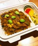 夏野菜とレンズ豆のドライカレー