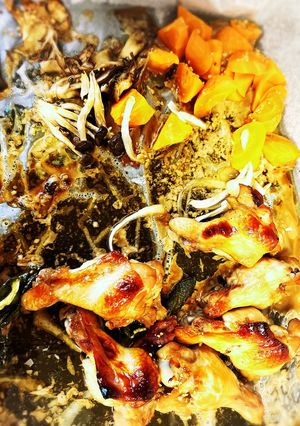 グリルチキンと野菜焼き-レシピのメイン写真