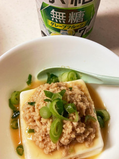 レンチン鶏そぼろ豆腐-レシピのメイン写真
