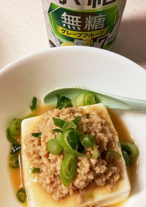 レンチン鶏そぼろ豆腐-レシピのメイン写真