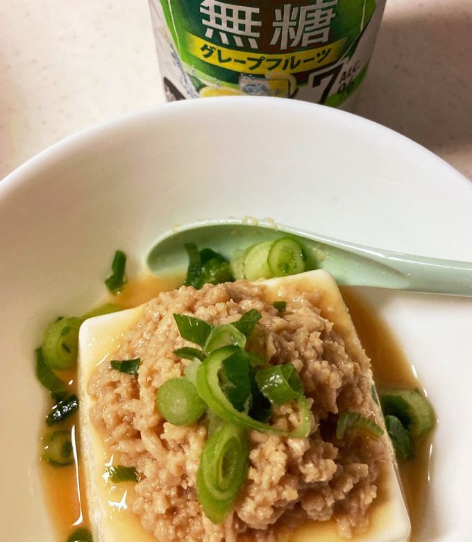 レンチン鶏そぼろ豆腐-レシピのメイン写真