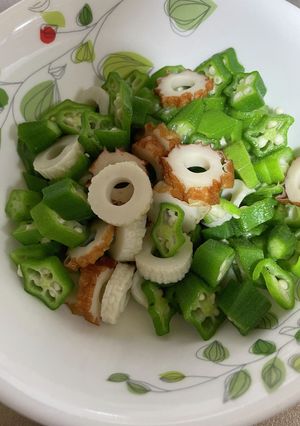 3分副菜！オクラ竹輪-レシピのメイン写真