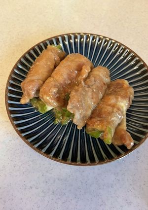 豚こま切れ肉、ピーマンチーズ巻き★-レシピのメイン写真
