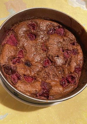 チョコ➕mixベリースフレケーキ15cm-レシピのメイン写真