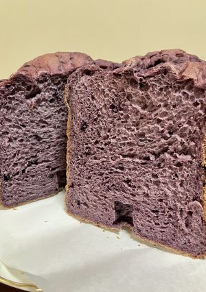 ブルーベリー　ホームベーカリー食パン-レシピのメイン写真