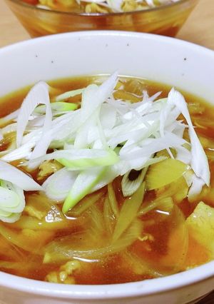 カレー肉うどん、ねぎ＆ねぎ。-レシピのメイン写真