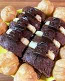 【簡単】切るだけ☆チョコバナナケーキ