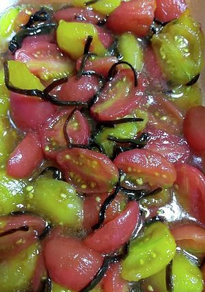 ミニトマトの塩昆布和え-レシピのメイン写真