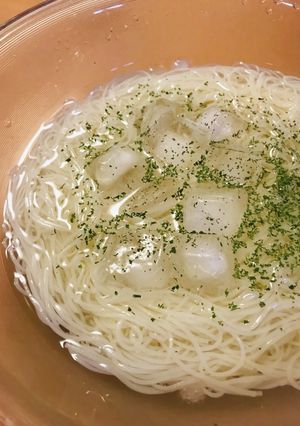 ハーブ添え●冷製素麺-レシピのメイン写真