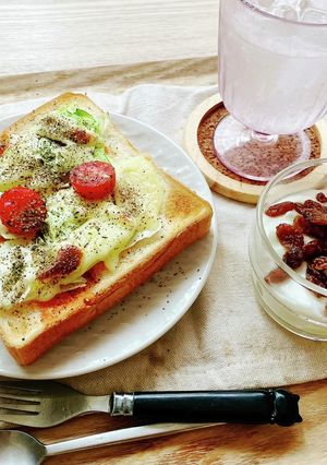 焼きキャベツチーズトースト-レシピのメイン写真