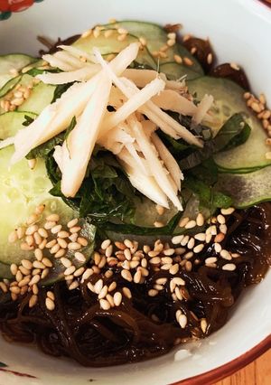 簡単さっぱり副菜！生姜と大葉のもずく酢-レシピのメイン写真