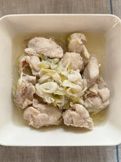 鶏肩肉のネギ塩蒸し-レシピのメイン写真
