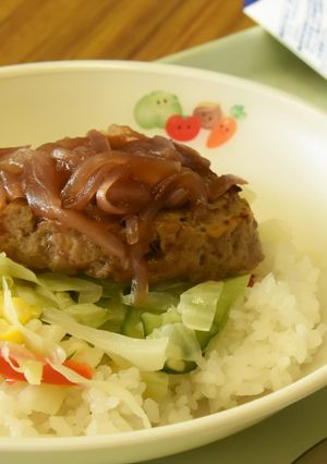 ★渋川市学校給食★ロコモコ丼-レシピのメイン写真