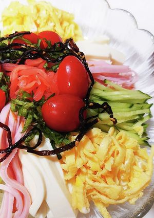 低カロリー！ところてん＆豆腐の冷やし中華-レシピのメイン写真
