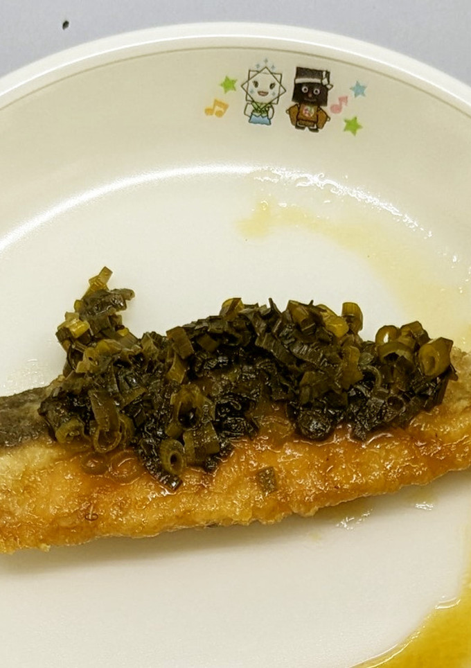 【学校給食】鮭のねぎソース-レシピのメイン写真