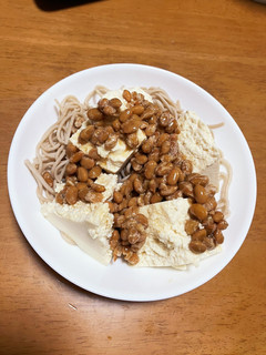 蕎麦と納豆豆腐-レシピのメイン写真