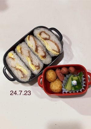 男子中学生のお弁当 343 @試合弁当-レシピのメイン写真