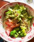 ダイエット中に豆乳スープのサラダソー麺