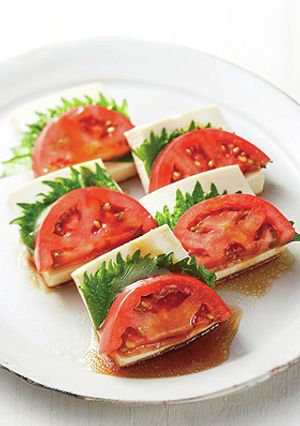 めんつゆで【塩豆腐とトマトの重ねサラダ】-レシピのメイン写真